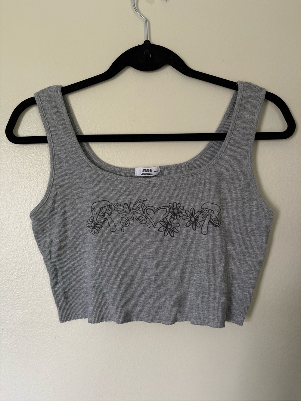 Ardene Floral Mushroom Botanical Crop Size Medium